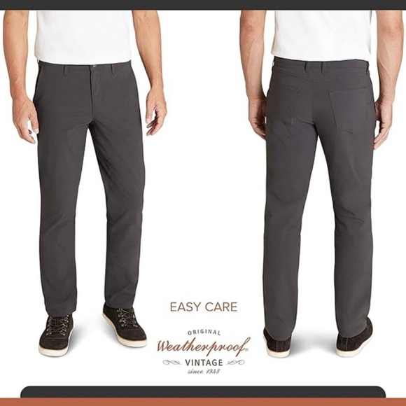Weatherproof Vintage Men's Comfort Pants in grey size 36x30 - Picture 1 of 13